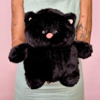 Толстый черный кот (23 см)