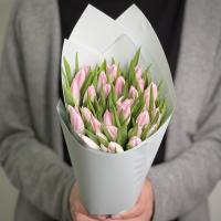 Букет из 31 розового тюльпана